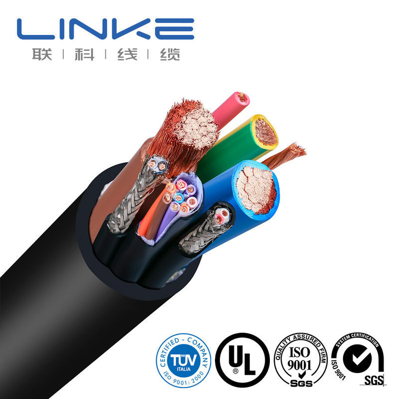 Cáp sạc EV tùy chỉnh với loại dây dẫn dây và hình dạng vật liệu dây tròn