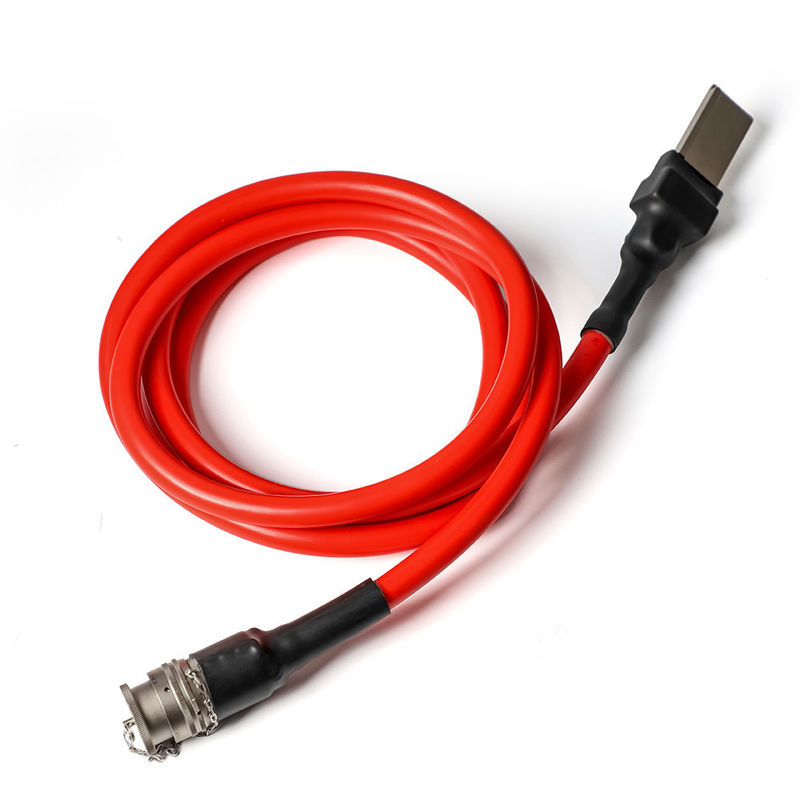 Trọng lượng tổng Đen Hv chống cháy Cáp silicone mềm Kích dây cáp xe năng lượng mới Cáp sạc nhanh