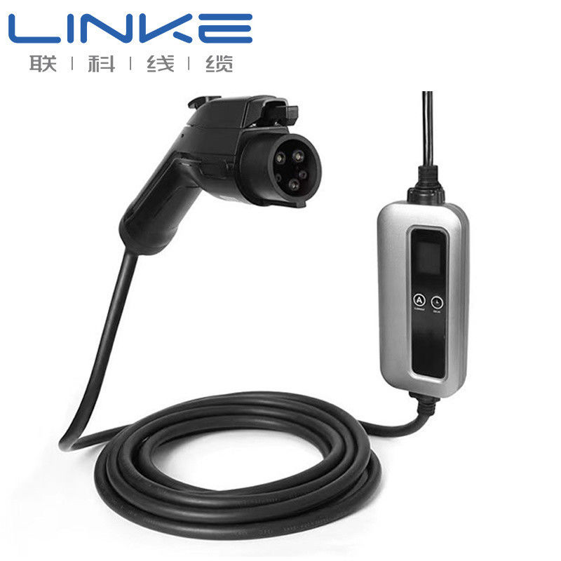 32A Điện lượng định số IP65 lớp bảo vệ Silicone Jacket EV Charger Cable cho xe điện