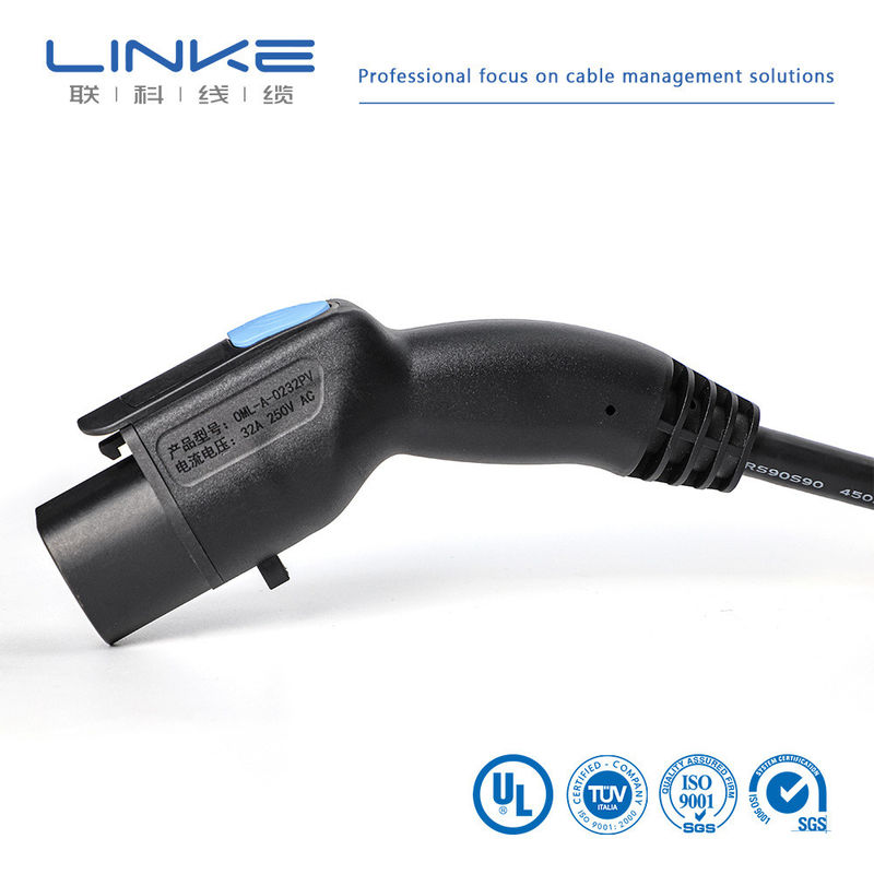 Cáp sạc xe điện 5m 16A 32A TUV Sud chứng nhận AC Station Connector Plug