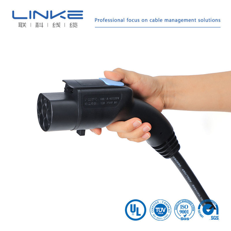 Cáp sạc xe điện 5m 16A 32A TUV Sud chứng nhận AC Station Connector Plug