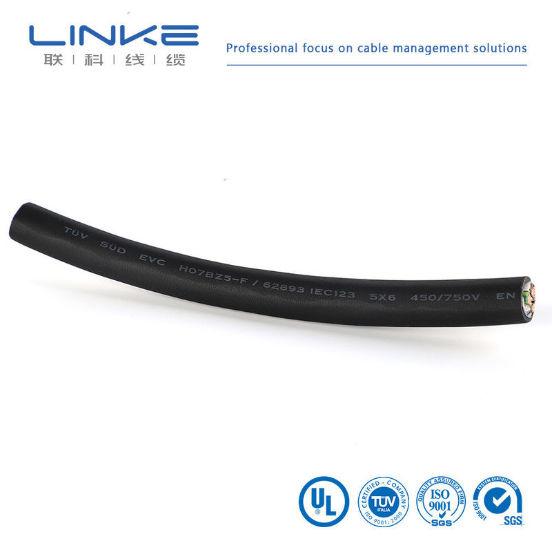 Tùy chỉnh XLPE3 Core 6 sup2 Cáp sạc để sạc đống dây trong Đường điện ngầm EV Cáp sạc đống