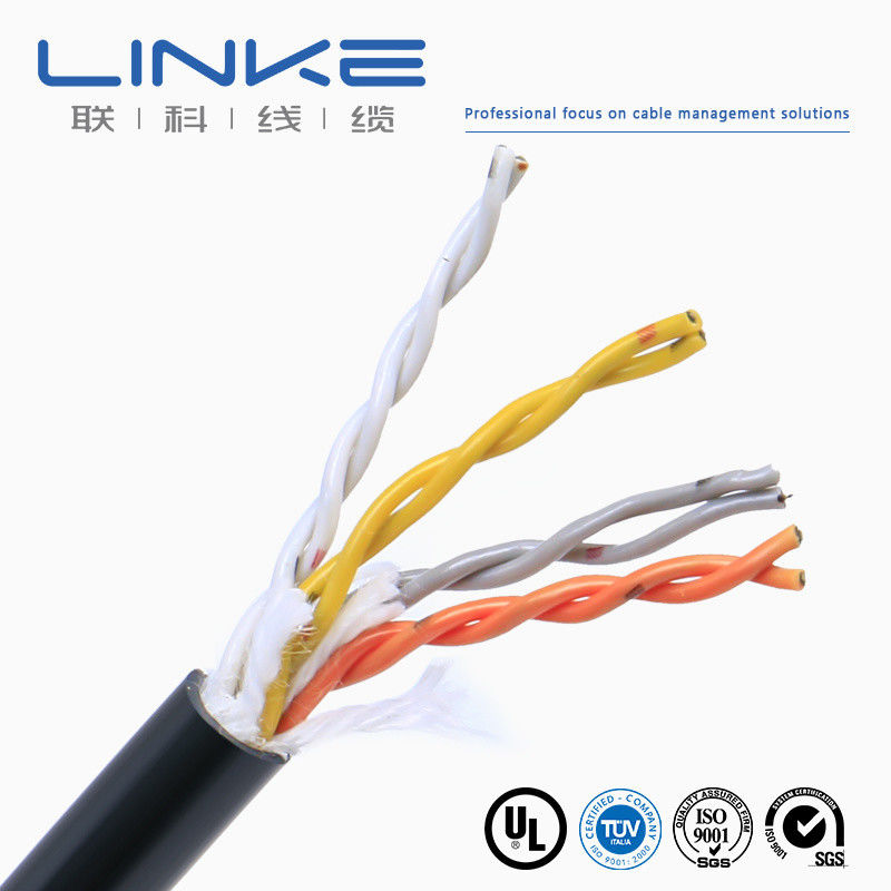 Cáp dữ liệu được bảo vệ tùy chỉnh CAT6 FTP với vỏ LSZH chống cháy để truyền dữ liệu tốc độ cao