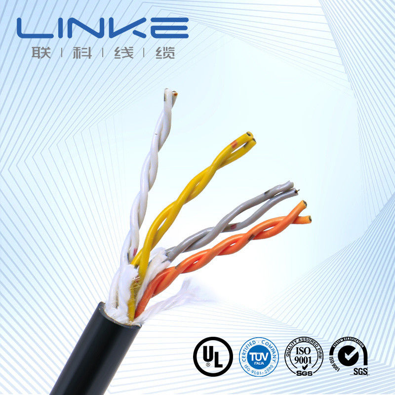 Cáp dữ liệu được bảo vệ tùy chỉnh CAT6 FTP với vỏ LSZH chống cháy để truyền dữ liệu tốc độ cao