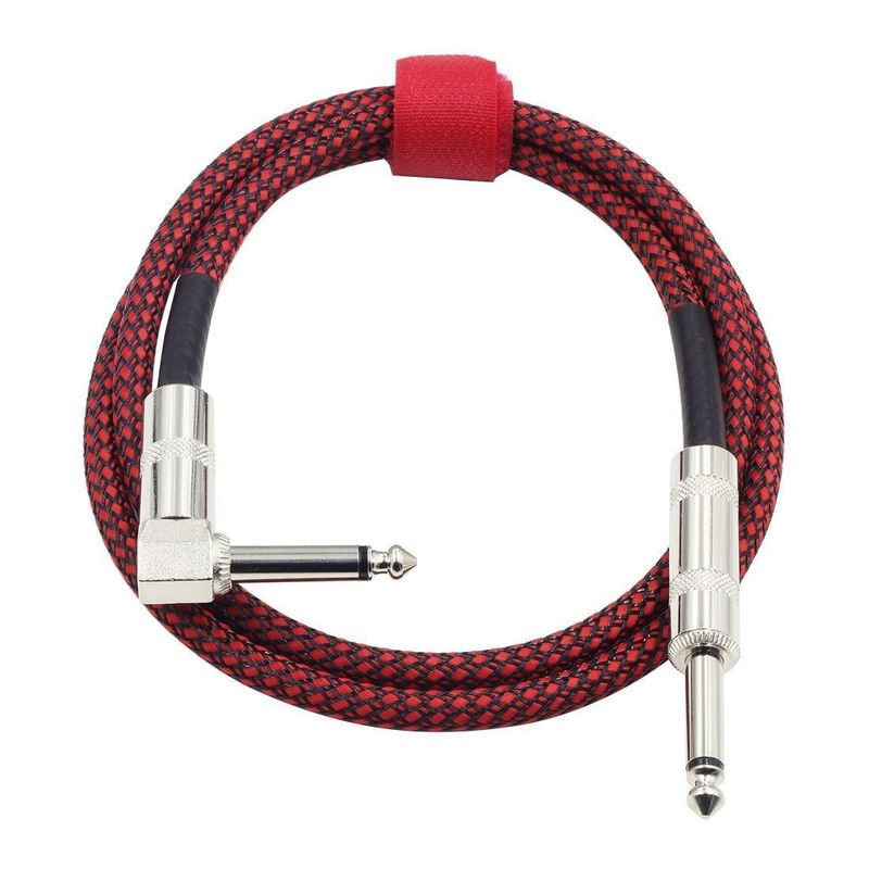 Cáp âm thanh nhạc cụ điện 10FT 3m Jack To Jack Bộ kết nối tùy chỉnh 6.35mm Tùy chọn