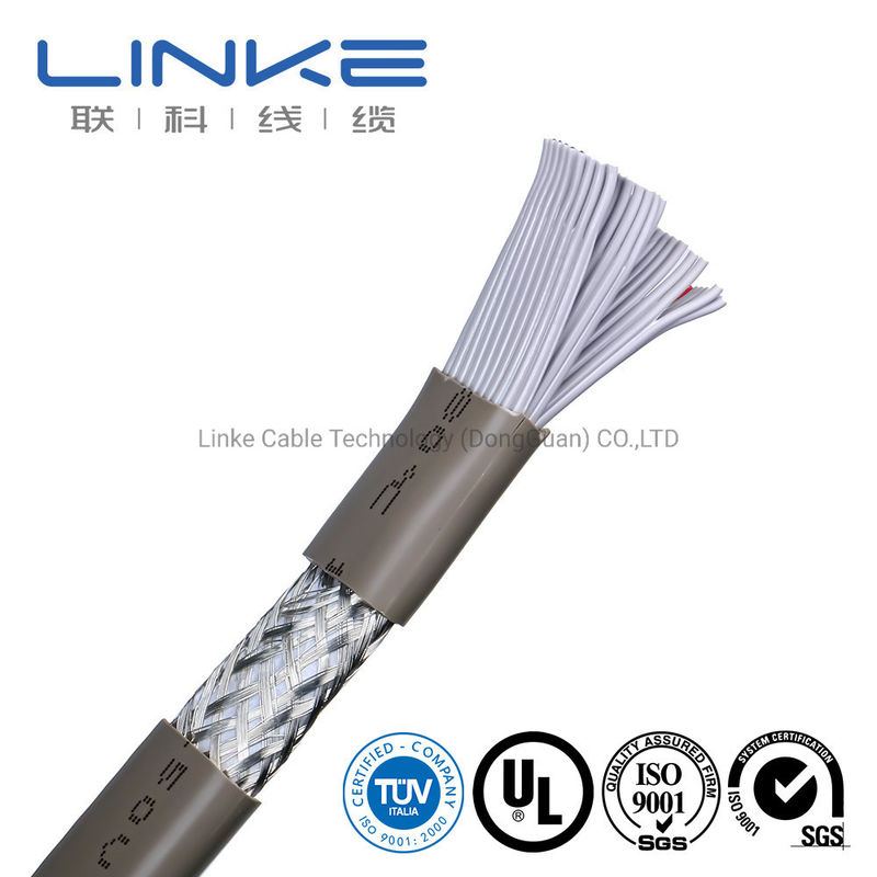 Spit Flat UL dây điện với PVC ống băng vật liệu và 50 lõi 28AWG