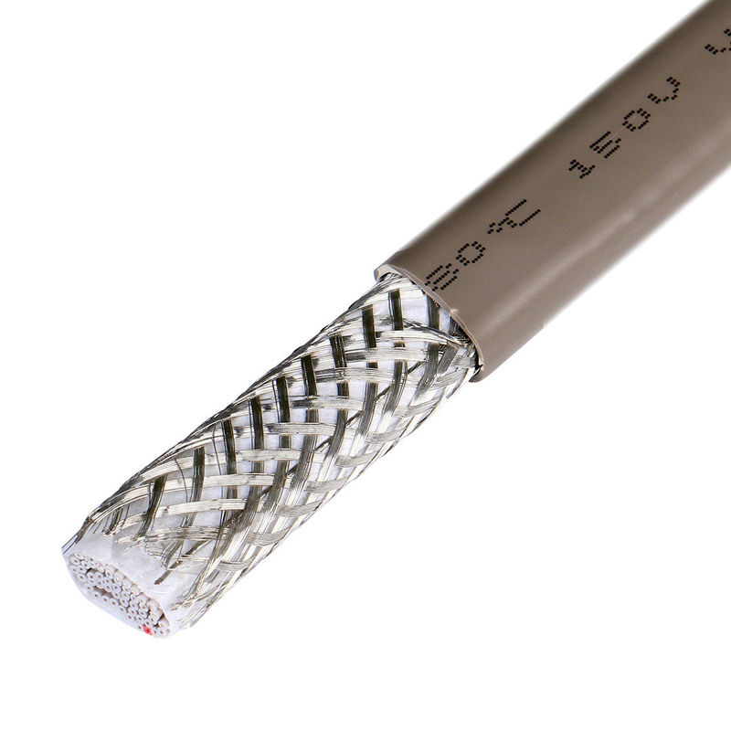 Vật liệu lớp vỏ PVC UL2464 Xám với cạnh đỏ 20 pin Cáp loa ruy băng phẳng