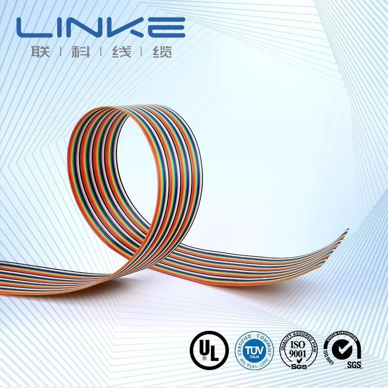 28AWG 50 Pin 150 V Plat Cable Material Shape Flat Wire 50*55*60CM