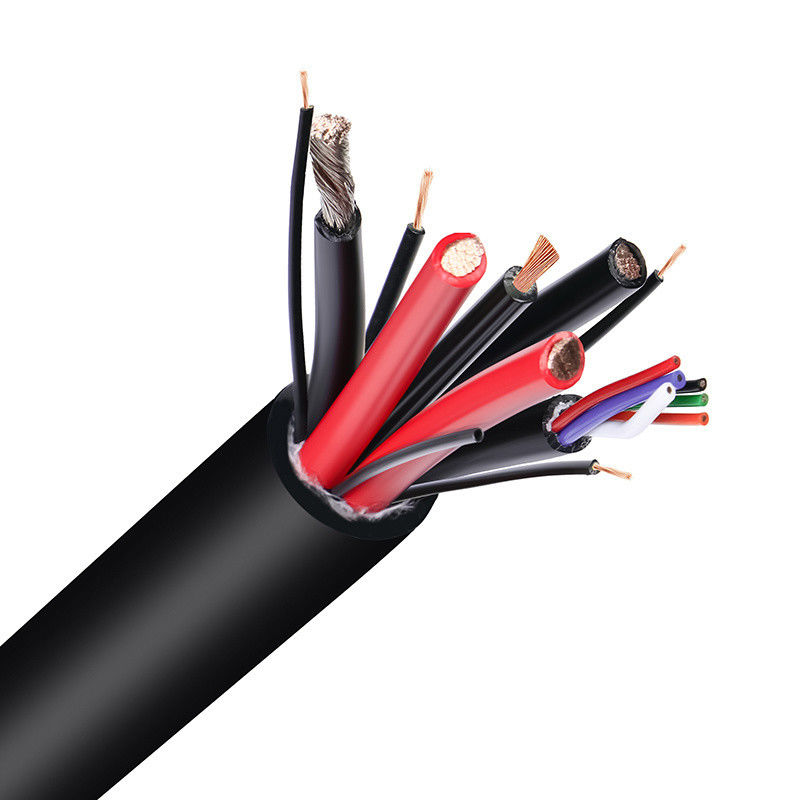 Cáp dây điện cách nhiệt PVC tùy chỉnh với vỏ chống nước và nhiều lõi