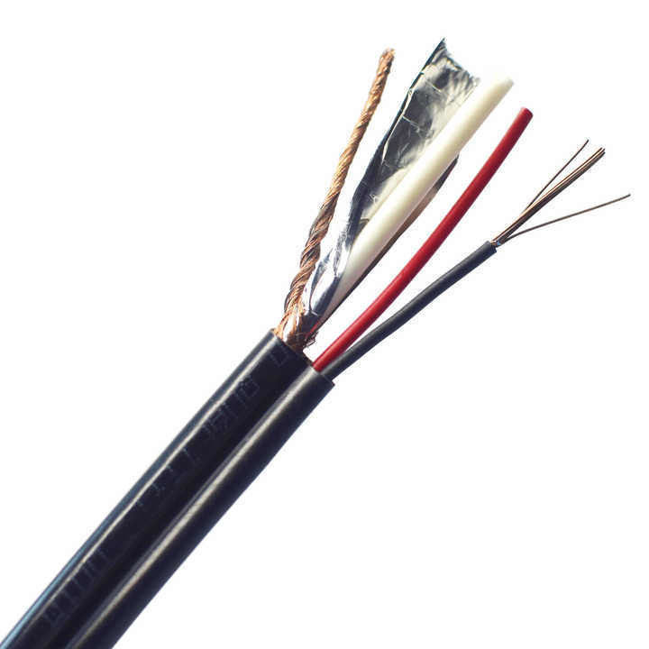 UL1007 30 AWG Sản lượng đen PVC Tùng dẫn điện Điện lực đồng trục Cáp điện