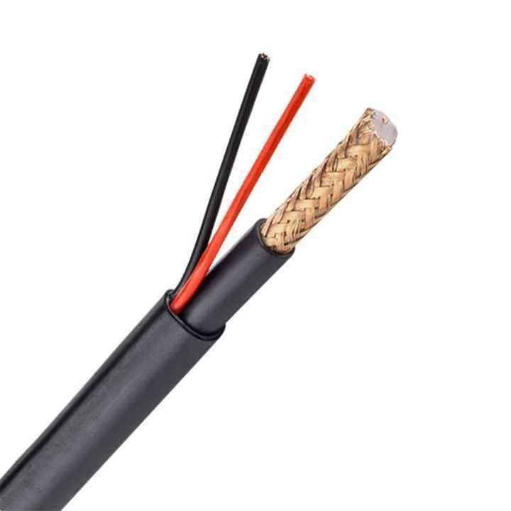 Cáp máy ảnh CCTV dây tròn Rg59 2c Cáp đồng trục OEM Rj59 cho hệ thống an ninh