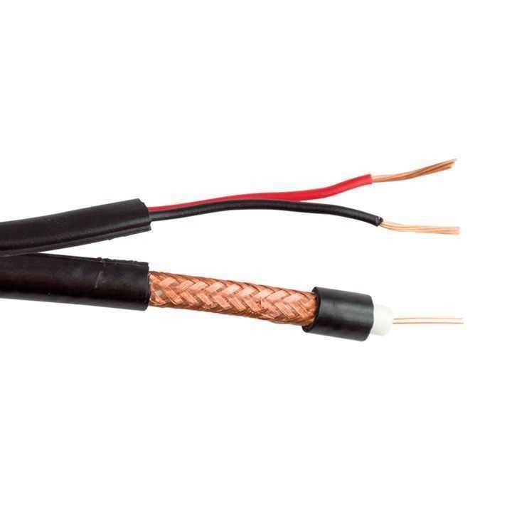 Cáp máy ảnh CCTV dây tròn Rg59 2c Cáp đồng trục OEM Rj59 cho hệ thống an ninh