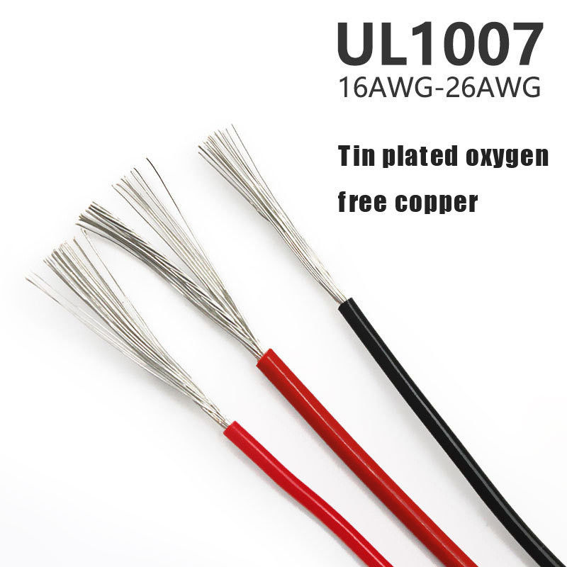 Chống nhiệt UL1007 PVC dây cách nhiệt 16-28 AWG Cáp đồng thùng với phạm vi nhiệt độ rộng