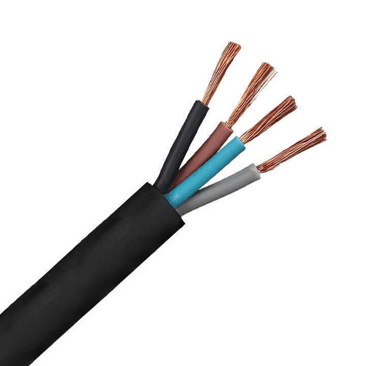 Cáp điện lỏng 0,5mm2 được phủ cao su PVC dưới lòng đất để hoạt động trơn tru