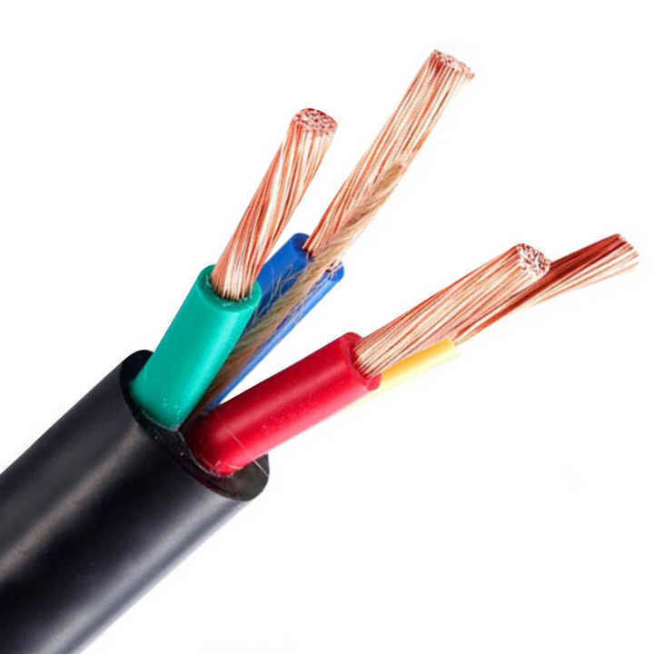 Cáp điện lỏng 0,5mm2 được phủ cao su PVC dưới lòng đất để hoạt động trơn tru