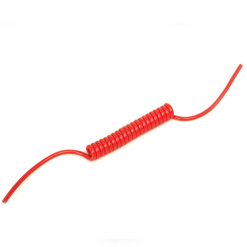 US TPU/PUR/PU Cáp ròng xoắn ốc với độ đàn hồi mạnh Conductor đồng trần