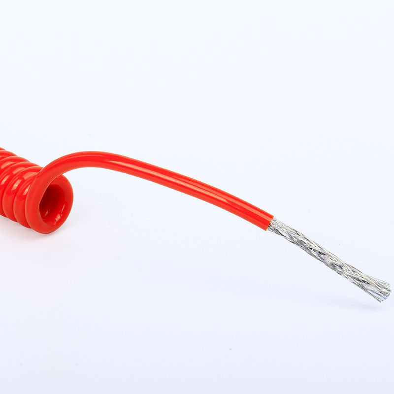 US TPU/PUR/PU Cáp ròng xoắn ốc với độ đàn hồi mạnh Conductor đồng trần