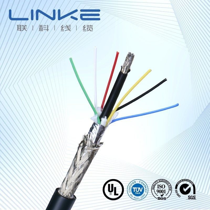 Cáp điều khiển đa lõi được bảo vệ 26AWG 28AWG 4 lõi đồng PVC Jacket Cáp tín hiệu