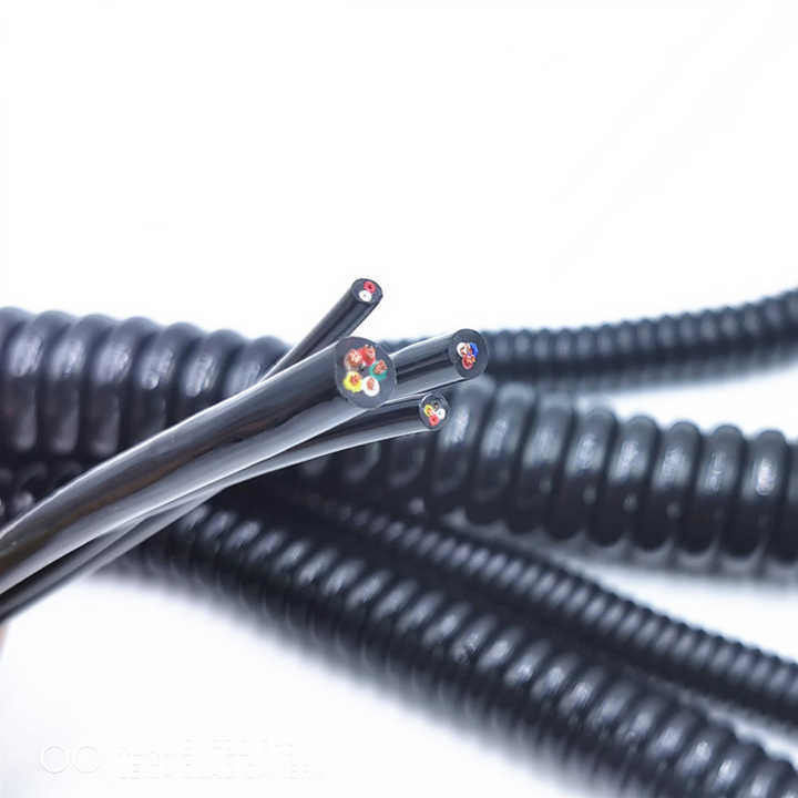 Cáp điều khiển công nghiệp tùy chỉnh cho xử lý công suất cao OEM Cáp xoắn ốc với chứng nhận UL