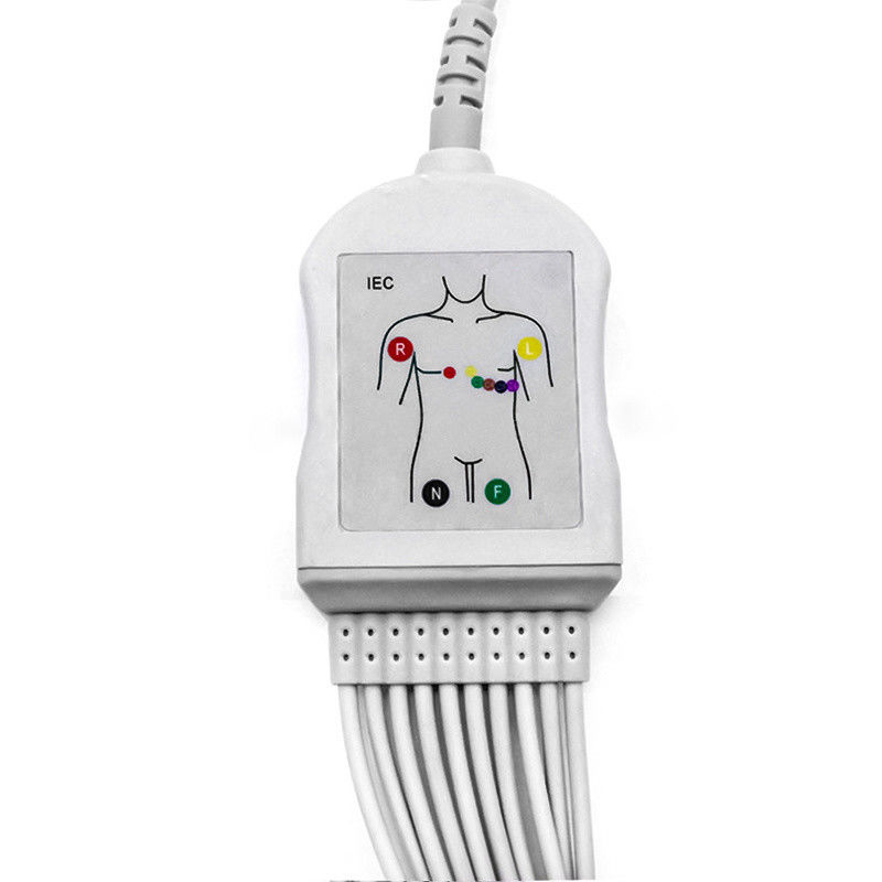 Tùy chỉnh ECG dẫn dây 6p 3 dẫn Snap cáp Aha thân cáp cáp kết nối thiết bị y tế