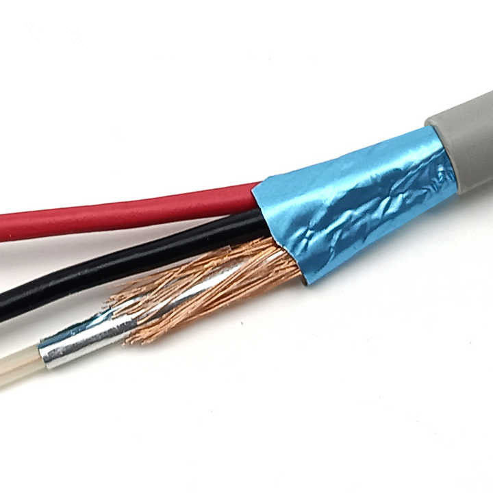 Cáp máy tính UL20276 24-28 AWG Dây dẫn đồng mạ thiếc đa lõi, bện lưới chắn, vỏ bọc PVC
