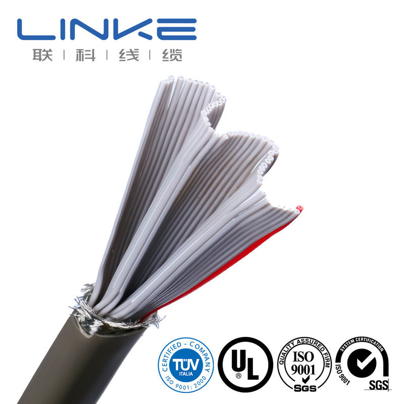 0.76mm Độ dày trung bình cao su linh hoạt dây điện phẳng cáp để dây máy