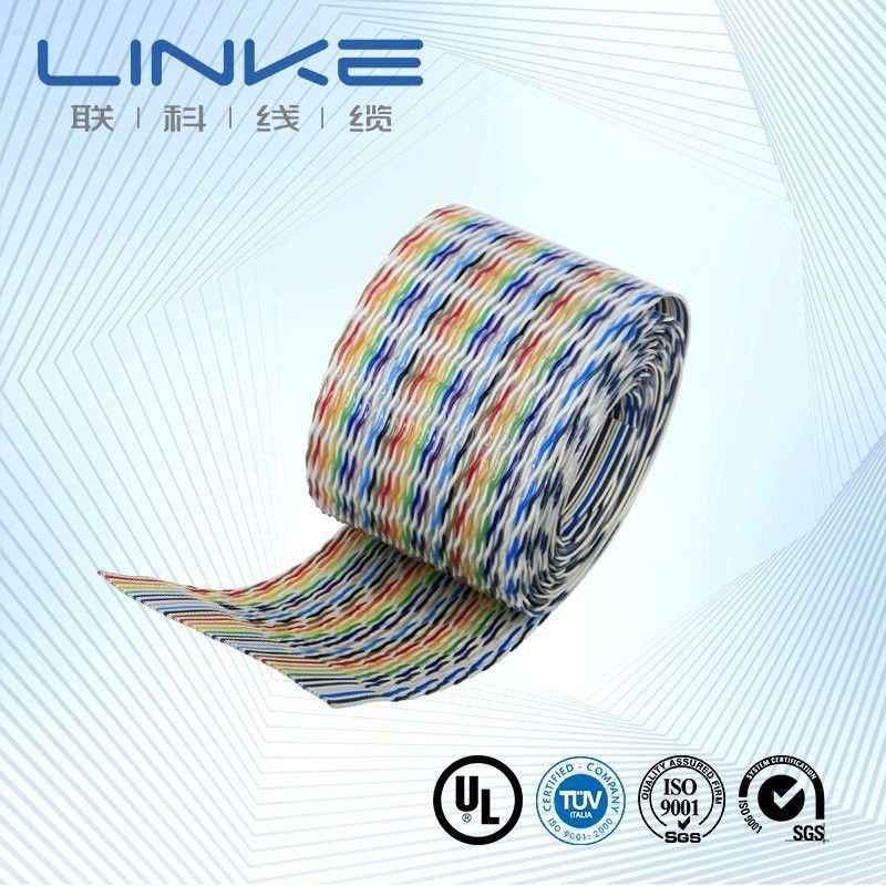 Rainbow Color Flat Ribbon Cable với pitch 2.54mm và Tined Wire Core cho các ứng dụng kết nối IDC