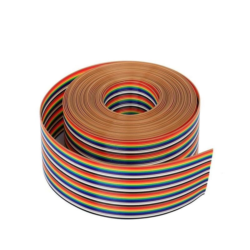 8/10/14/16/20/40/50 Pin Flat Ribbon Cable with Red Edge cho kết nối IDC kết thúc hàng loạt