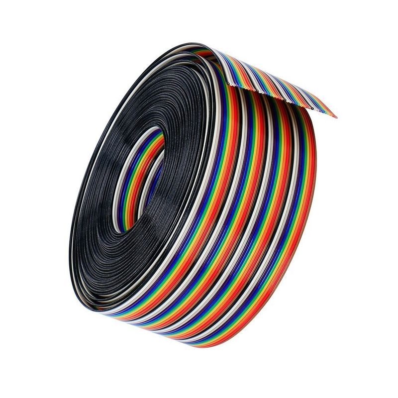 8/10/14/16/20/40/50 Pin Flat Ribbon Cable with Red Edge cho kết nối IDC kết thúc hàng loạt