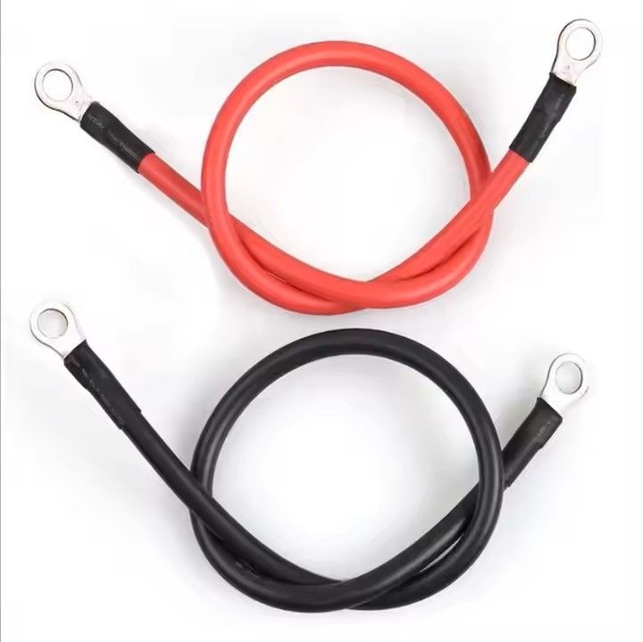 Đen 2 Gauge AWG Cáp pin tùy chỉnh Sợi đồng cho năng lượng mặt trời, hải quân, Inverter