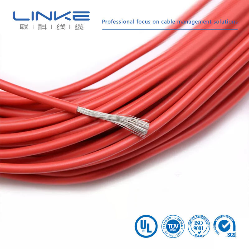 UL3135 Sợi cao su silicone 30 28 26 24 22 20 18 16 14 12 10 AWG Cáp chiếu sáng đèn LED đồng mềm cách nhiệt