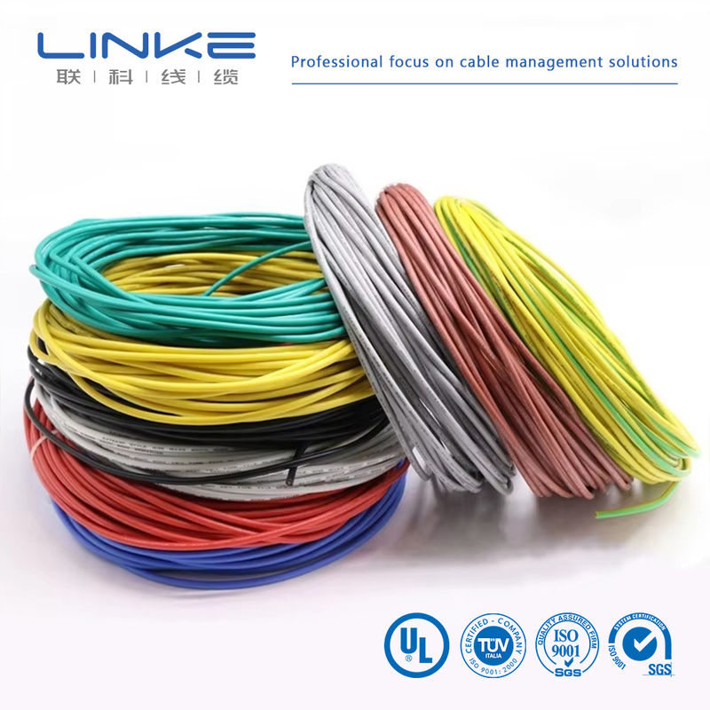 UL3135 Sợi cao su silicone 30 28 26 24 22 20 18 16 14 12 10 AWG Cáp chiếu sáng đèn LED đồng mềm cách nhiệt