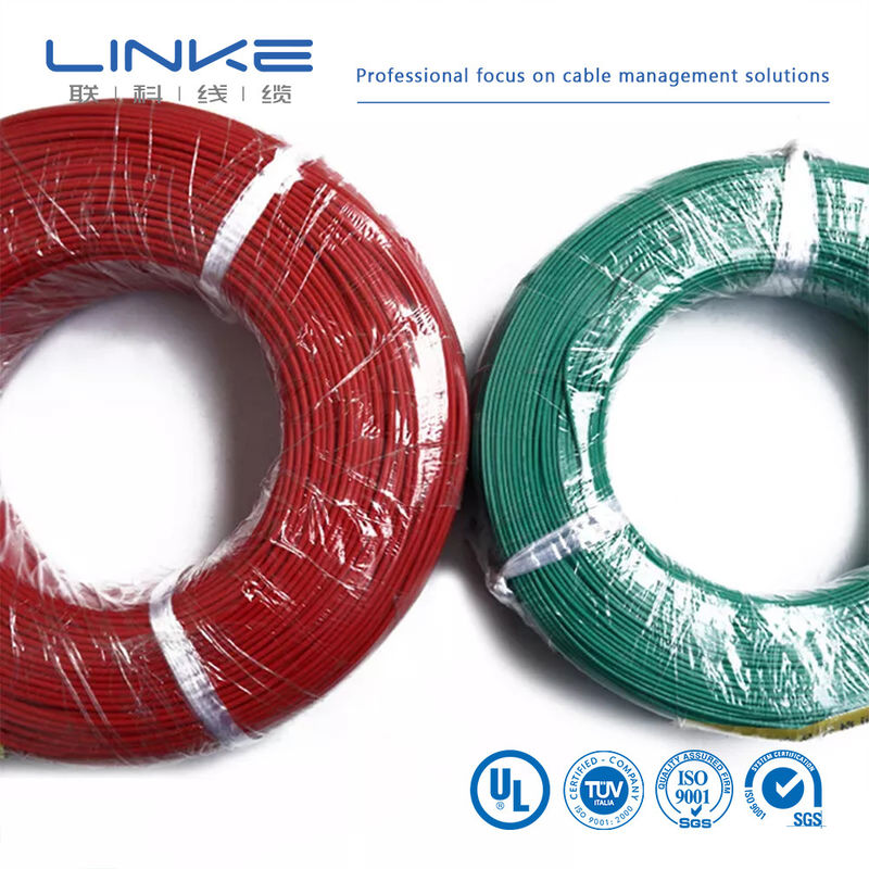 UL3135 Sợi cao su silicone 30 28 26 24 22 20 18 16 14 12 10 AWG Cáp chiếu sáng đèn LED đồng mềm cách nhiệt
