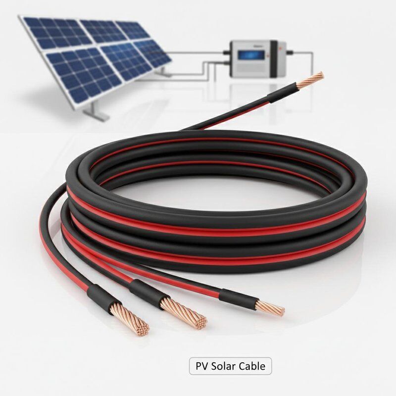 Cáp PV đồng mạ thiếc 4mm đến 16mm với cách điện XLPE cho kết nối hệ thống năng lượng mặt trời