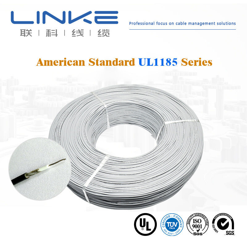 Awm 1185 Tined Stranded 18AWG 20AWG Single Core Shielded Wire UL1185 Shielded Signal Cable