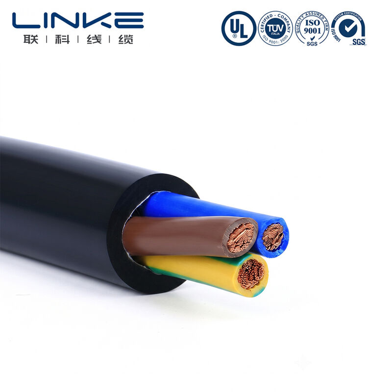 Cáp điện mềm H05VV-F 3 lõi 6mm, ruột đồng bện mịn, vỏ bọc PVC, dây điện đa lõi