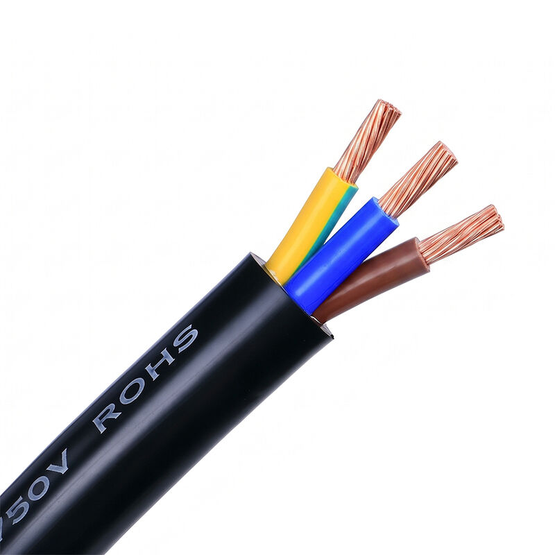 Cáp điện mềm H05VV-F 3 lõi 6mm, ruột đồng bện mịn, vỏ bọc PVC, dây điện đa lõi