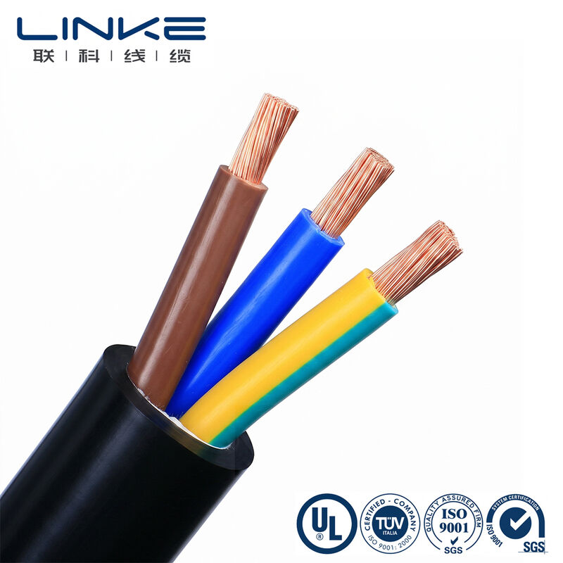 Cáp điện mềm H05VV-F 3 lõi 6mm, ruột đồng bện mịn, vỏ bọc PVC, dây điện đa lõi