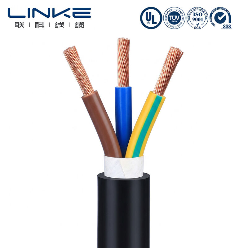 Cáp điện mềm H05VV-F 3 lõi 6mm, ruột đồng bện mịn, vỏ bọc PVC, dây điện đa lõi