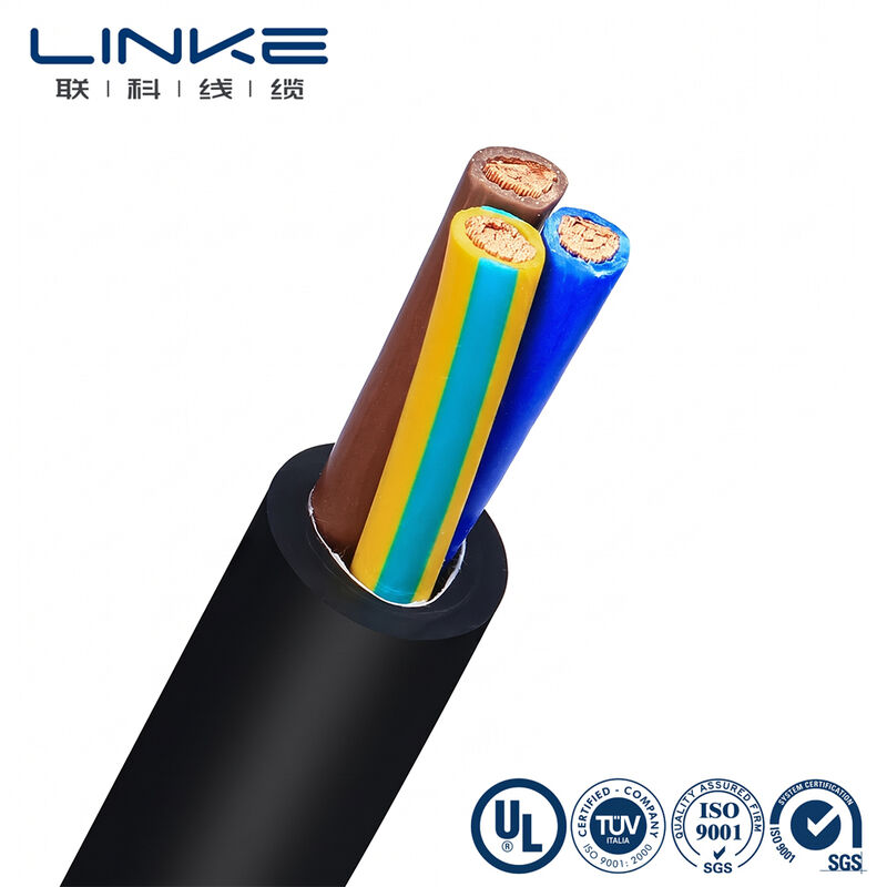 Cáp điện mềm H05VV-F 3 lõi 6mm, ruột đồng bện mịn, vỏ bọc PVC, dây điện đa lõi